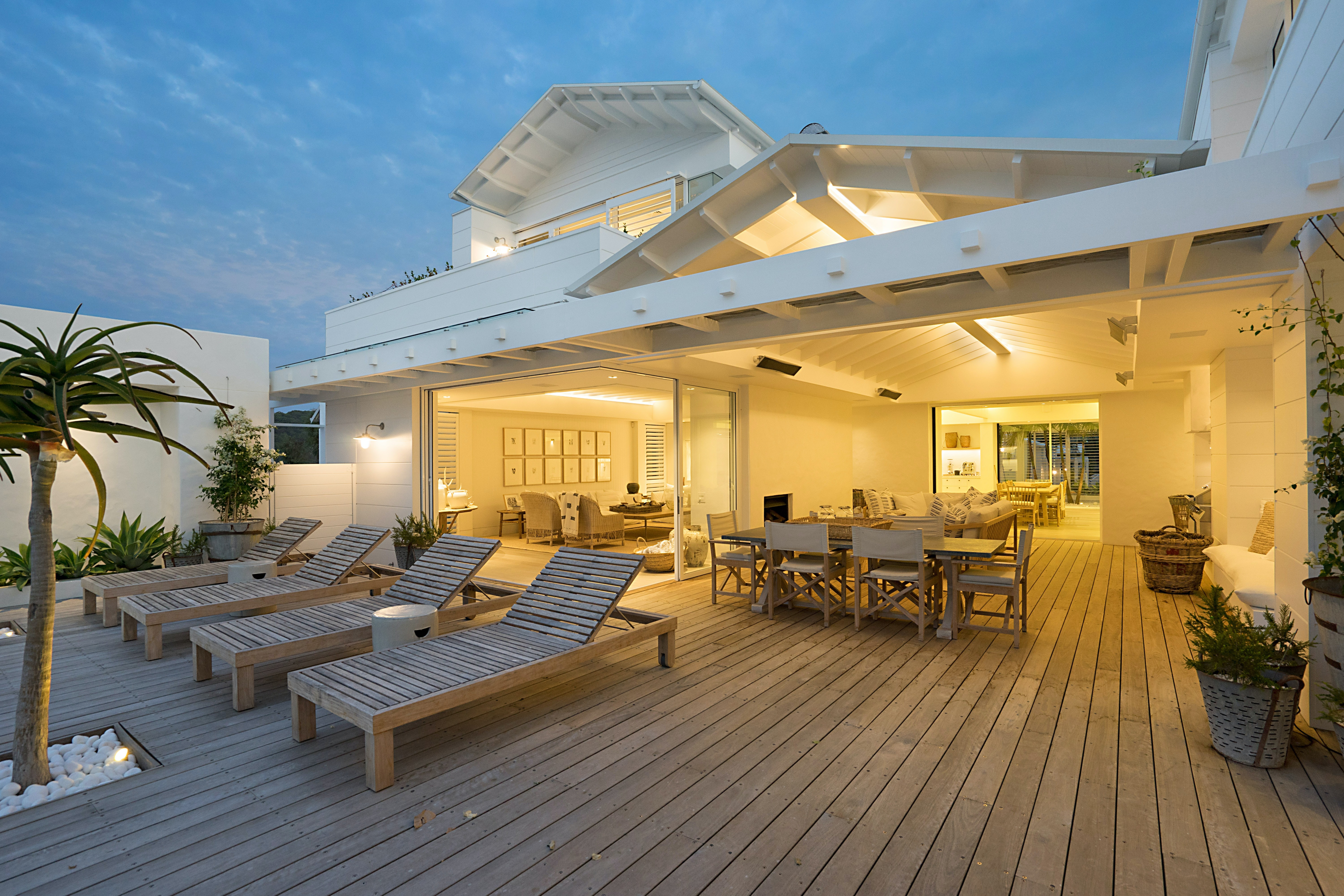 Outdoor decking area and entertainment